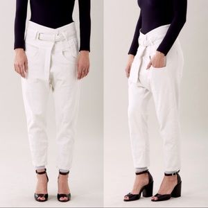 Rachel Comey White Ankle Cropped Pants